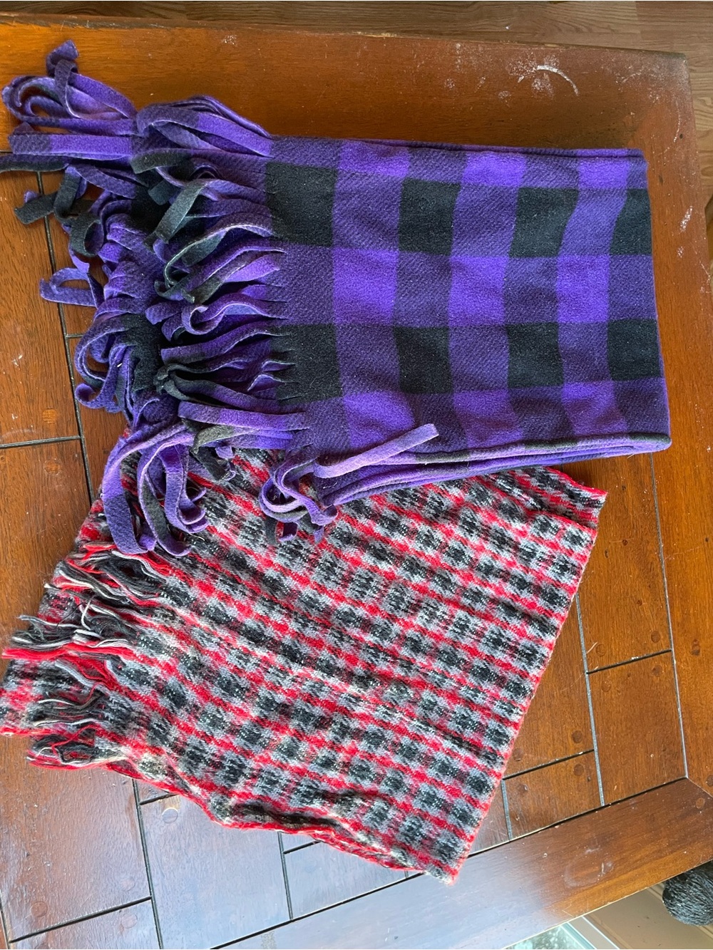Plaid Women's Scarves- Stylish Fringe Hem